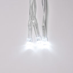 ULD-C1515-160/DTA WHITE IP20 Занавес светодиодный,1,5х1,5 м, 160 led, белый, с контроллером, провод прозрачный, IP20 - Volpe фото 3
