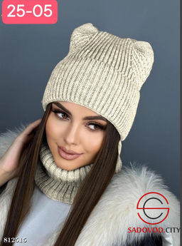 Комплект шапка и снуд для женщин Комплект шапка и снуд для женщин