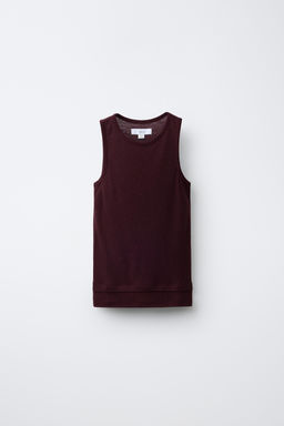 CAMISETA CON LINO / Marr?n - Zara фото 2
