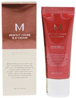 №21 - 20мл  MISSHA M Perfect Cover BB Cream SPF42/PA+++