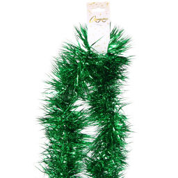 Цена за 10шт. Мишура "Сияющая роскошь" 2 м 10,5 см, Зеленый