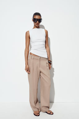 ASYMMETRIC DRAPED T-SHIRT - Zara фото 39