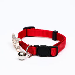 Ошейник кошачий Бантик со стразами, 30 х 1 см, красный - Пижон фото 2