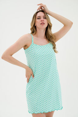 Ночная сорочка из кулирки Оливия звезда на ментоле - Амадэль фото 2