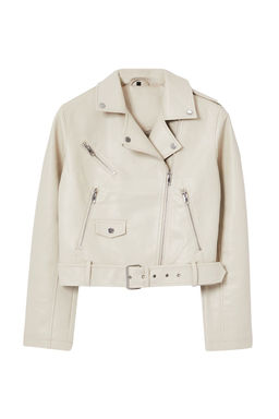 Trendyolmilla Ekru Regular Suni Deri Birker Ceket Mont TWOAW25MO00002  фото 6