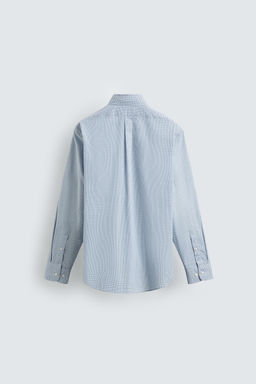 REGULAR FIT CHECK SHIRT - Zara фото 7