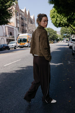 FAUX SUEDE CROPPED JACKET - Zara фото 13