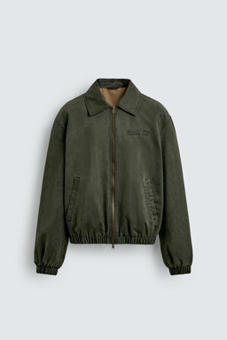 WASHED-EFFECT FAUX SUEDE JACKET - Zara фото 7