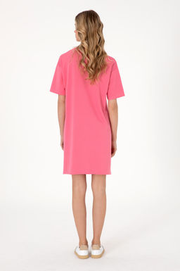 Kad_n Pembe Modal Kar___ml_ Bisiklet Yaka Mini Boy _rme Elbise Sepette S_rpriz _ndirim - U.s. polo assn фото 4