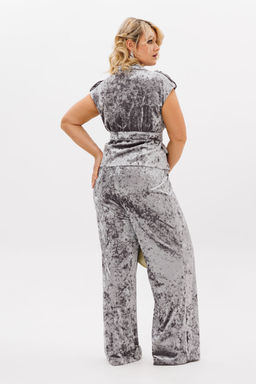 Костюм LM К 5022 серый бархат