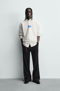 CONTRAST PRINT T-SHIRT