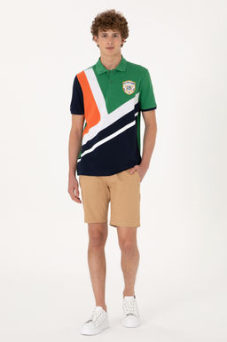 Erkek Regular Fit Polo Yaka Ye_il Ti__rt Sepette S_rpriz _ndirim - U.s. polo assn фото 4