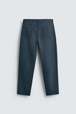 WASHED STRAIGHT-LEG TROUSERS