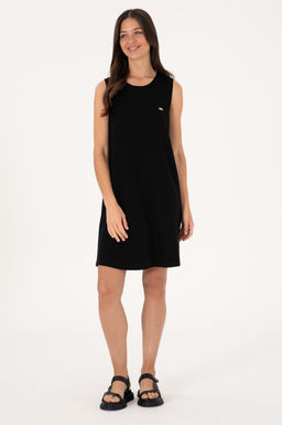 Kad_n Siyah Kolsuz Mini Boy _rme Elbise Sepette S_rpriz _ndirim