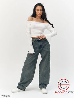 Джинсы багги стрейч женские - Bruno фото 8