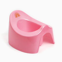 Горшок детский Крошка Я «Радуга», розовый