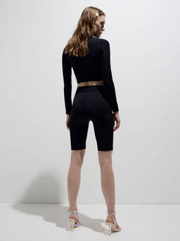 CONTE Велосипедки с фигурным поясом DOUBLE CONTE SPORT LS 2331 black - Conte elegant фото 4