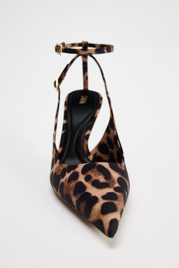 ANIMAL PRINT SLINGBACK HIGH HEELS - Zara фото 10