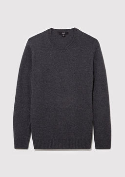 Bisiklet Yaka Gri Kazak - Mavi фото 6