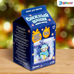 Снежный ночник своими руками Снеговик