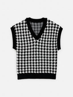 ACOOLA / Жилет детский для девочек Jimmy черно-белый фото 2