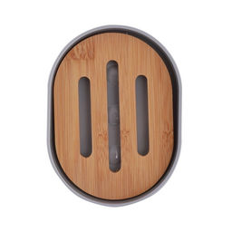 Мыльница п/эт. "Бамбук" (серый)