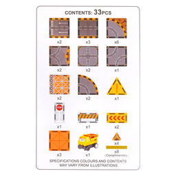 Конструктор "Волшебные сцепки" (магнитный, 33 дет.) в коробке