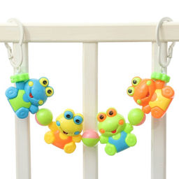 Растяжка на коляску/кроватку Крошка Я «Лягушата», 4 игрушки, МИКС