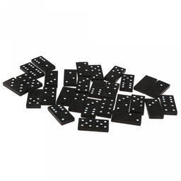 Домино "Ромб" кость пластик 4,4х2,1х0,5см, в деревянной коробке 16,9х5,6х3,8см (Китай)