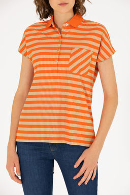 U. S. Polo Assn Женская футболка с воротником-поло Brick - U.s. polo assn фото 6