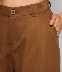 Брюки #КТ71020, коричневый