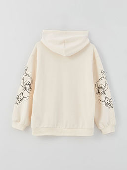 Kap??onlu Dumbo Bask?l? Uzun Kollu K?z ?ocuk Sweatshirt - Waikiki фото 3