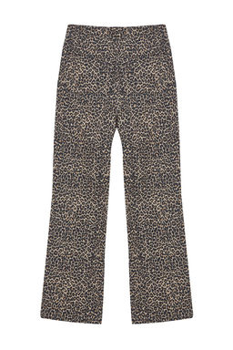 Cok Renkli Leopar Bask?l? Kahverengi Yuksek Bel Wide Leg Jeans TWOSS24JE00286 - Trendyolmilla фото 7