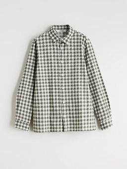 Uzun Kollu Ekose Erkek ?ocuk G?mlek