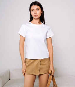 Футболка #КТ250360, молочный
