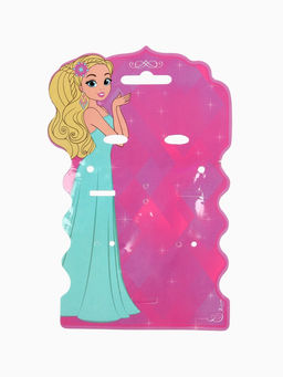 Набор детский «Выбражулька» 4 предмета: бусы, браслет d=6 см, клипсы, кольцо, бабочка