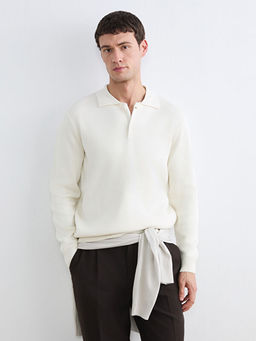 Polo Yaka Erkek Triko Kazak