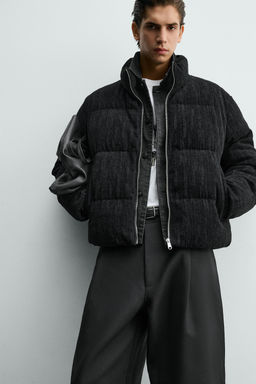 CROPPED FIT PADDED JACKET - Zara фото 5