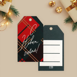 Цена за 20 шт. Открытка-шильдик на подарок С Новым годом!, МИКС