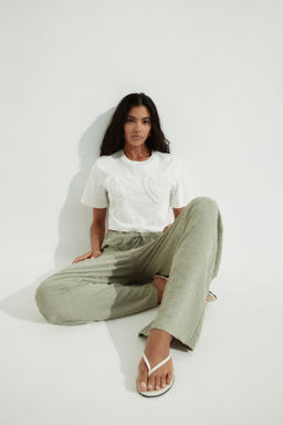 Pantal?n plumeti con cord?n de ajuste - H&m фото 9