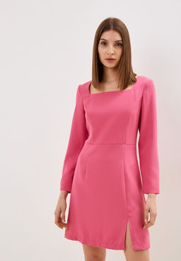 Синее платье с длинным рукавом - Incity фото 17