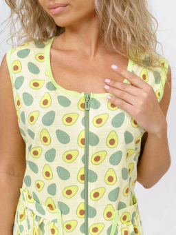 Халат женский, цвет зеленый