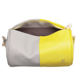 Итальянская кожаная сумка DuDu Bags серии Abigail | цитрусовый желтый - Dudubags фото 3