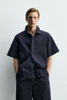CAMISA DENIM RELAXED FIT / Azul - Zara фото 2