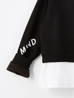 Bisiklet Yaka K?z ?ocuk Sweatshirt - Waikiki фото 3
