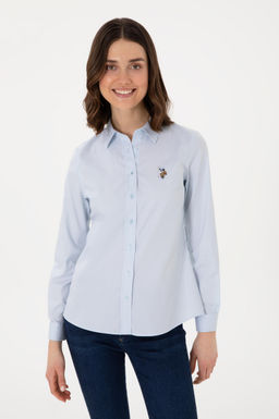Kad_n A__k Mavi Uzun Kollu Basic G_mlek Sepette S_rpriz _ndirim - U.s. polo assn фото 3