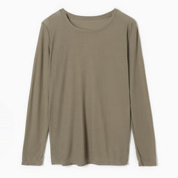 Лонгслив женский KAFTAN: Basic line, хаки, размер 48-50