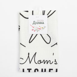 Цена за 4 шт. Полотенце Доляна Moms kitchen 35?60 см, 100% хлопок, вафля 160 г/м?