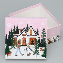 Набор подарочных коробк 6 в 1 С Новым годом, 10 10 6 20 20 11 см - Дарите счастье фото 27