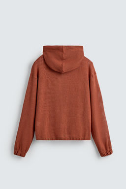 OPEN KNIT HOODIE - Zara фото 9